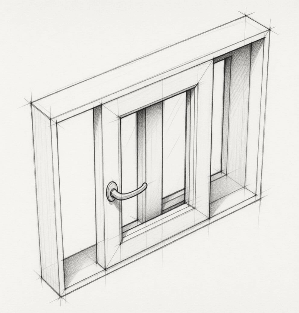 Diagrama ventana corredera